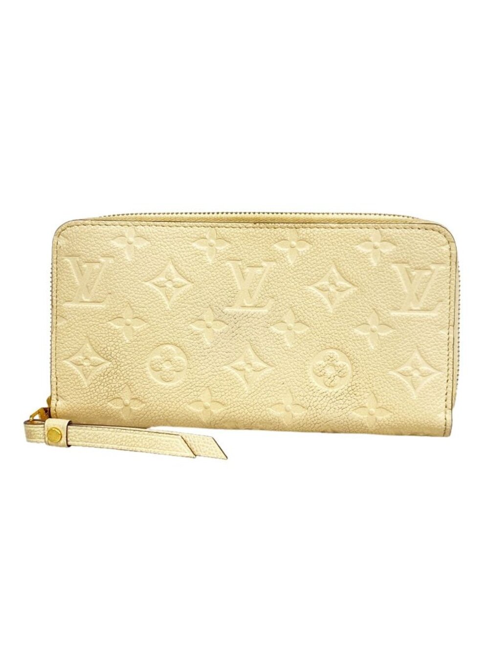 Louis Vuitton Wallet Monogram Empreinte Zippy Cream